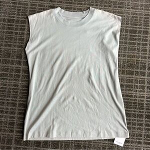MM LaFleur Women’s Alina 2.0 T Shirt Compact Cotton T Shirt Size Large Sky Blue